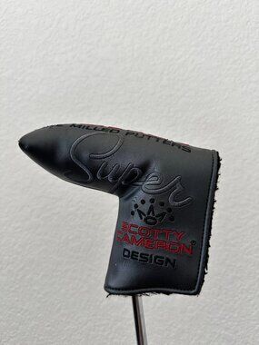 Scotty Cameron Super Select Black Leather Blade Golf Putter Headcover